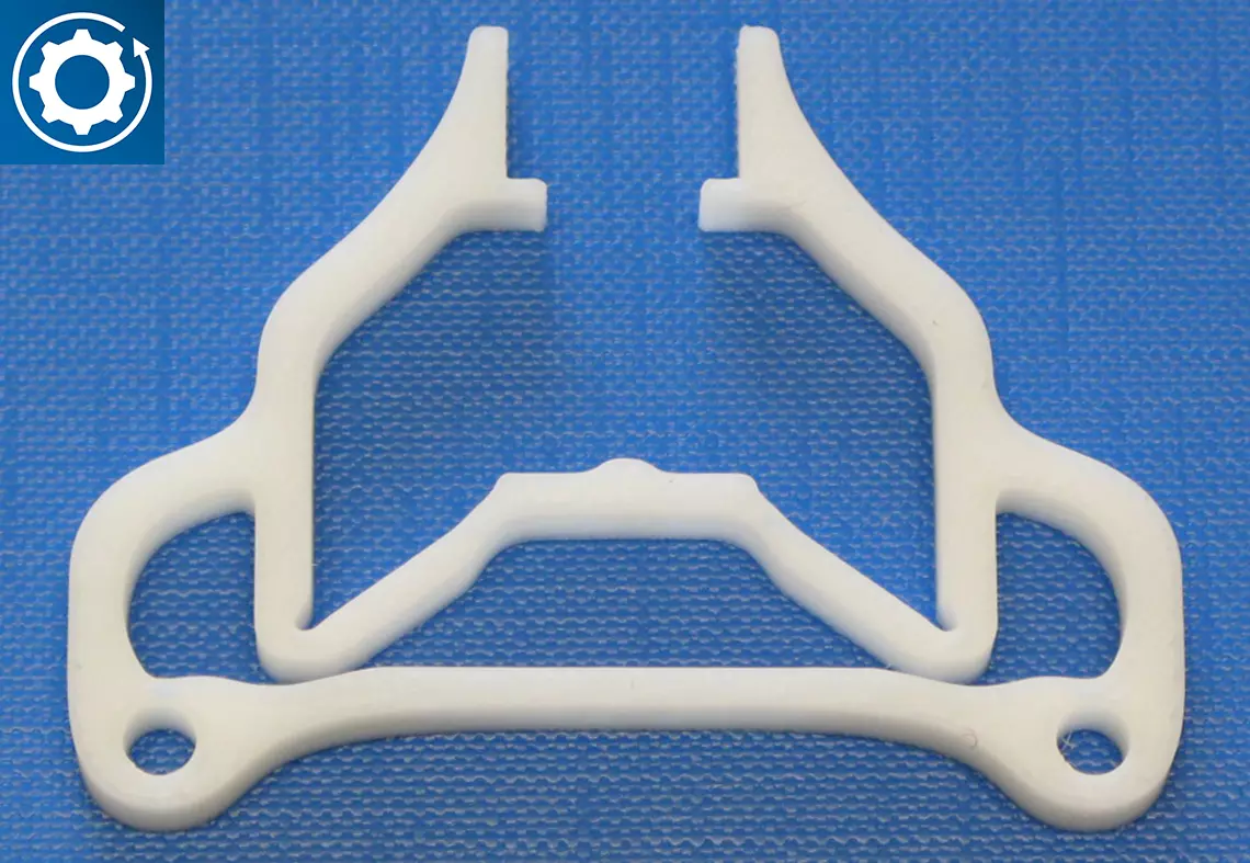 Mit 3D-Drucker erstellte Form