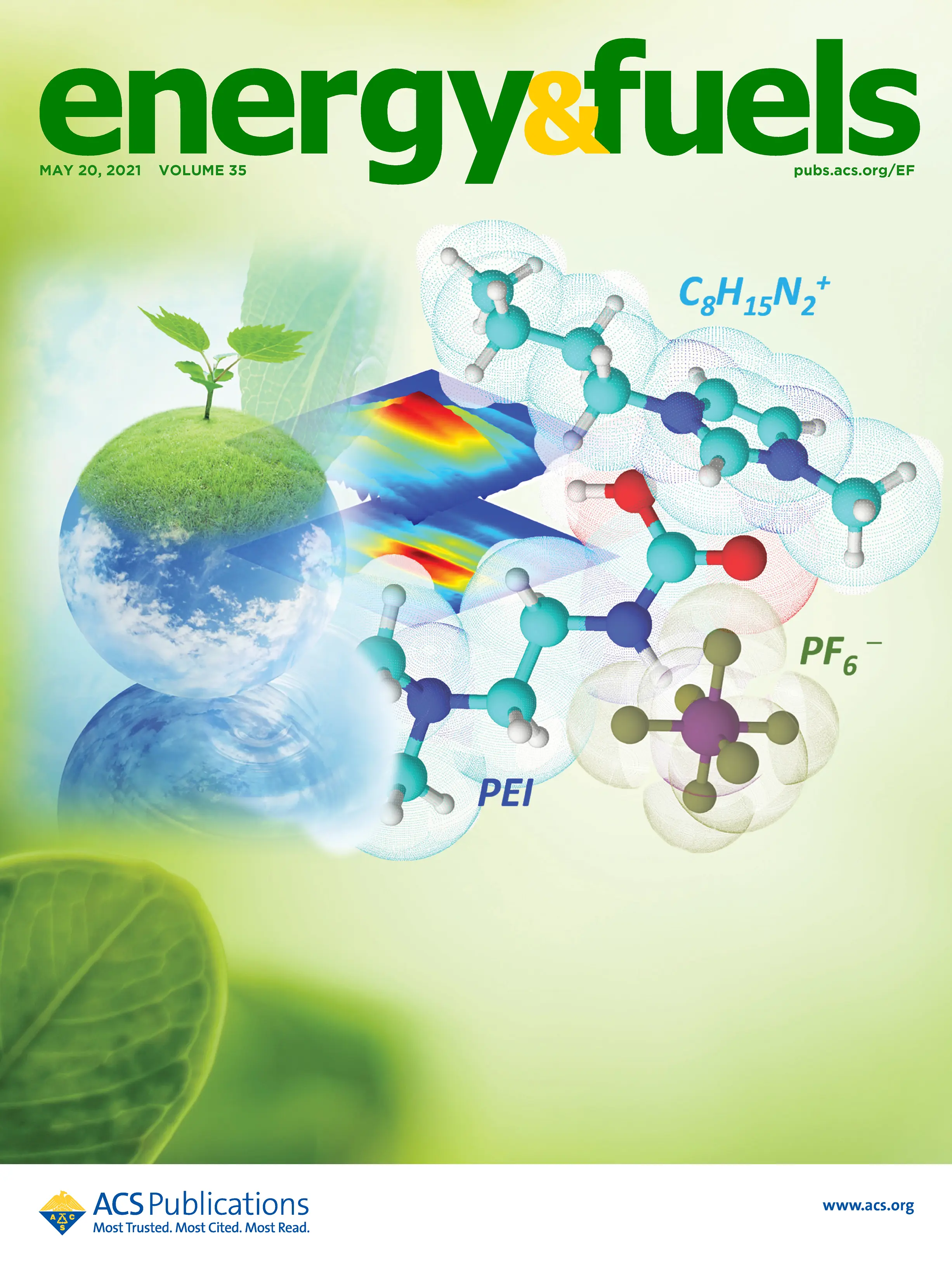 Cover of Energy & Fuels, Vol. 35, May 20, 2021, enlarged view