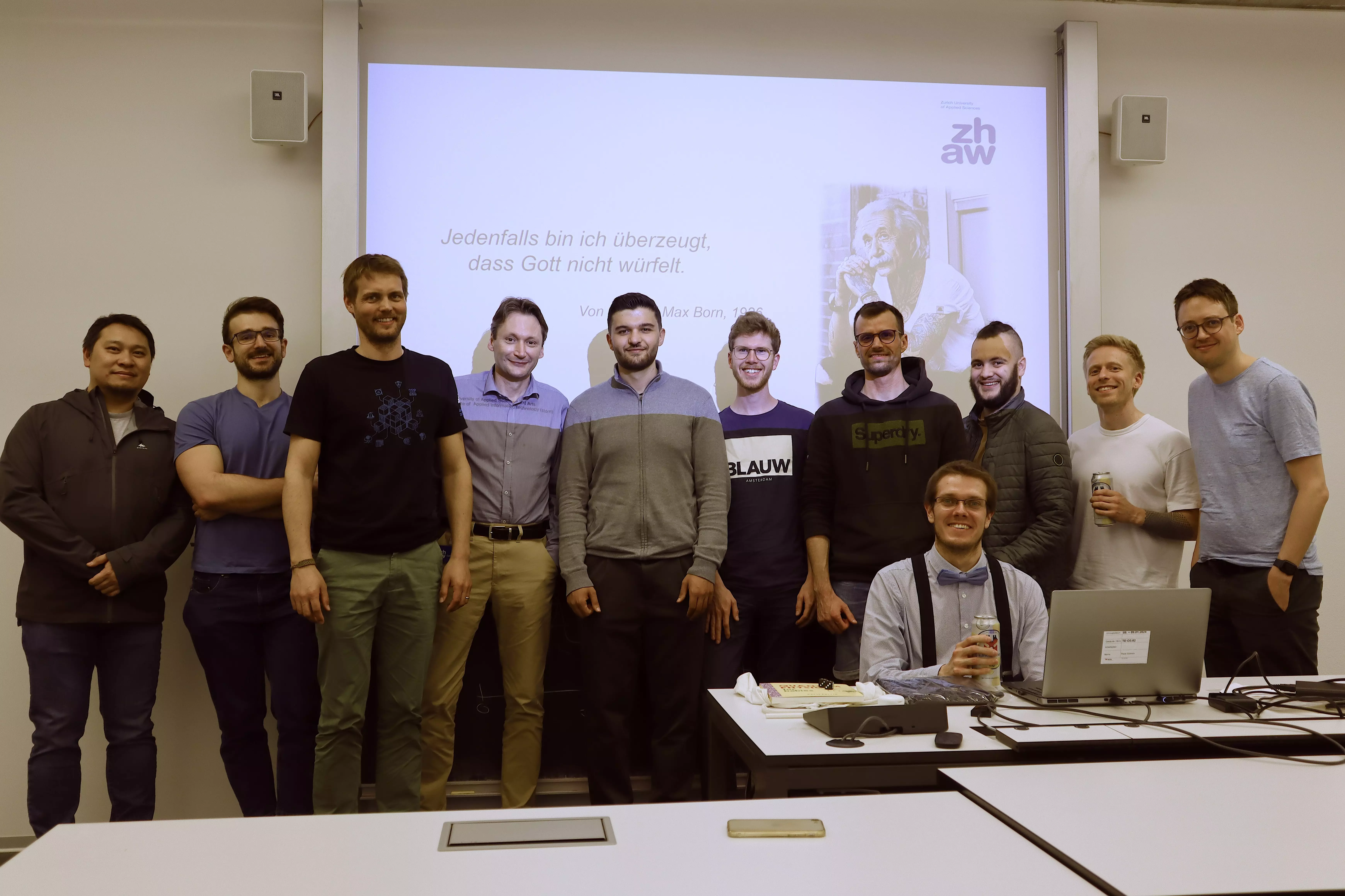 Teilnehmer des ersten ZHAW Datalab-Meetups zum Thema Quantum Machine Learning.