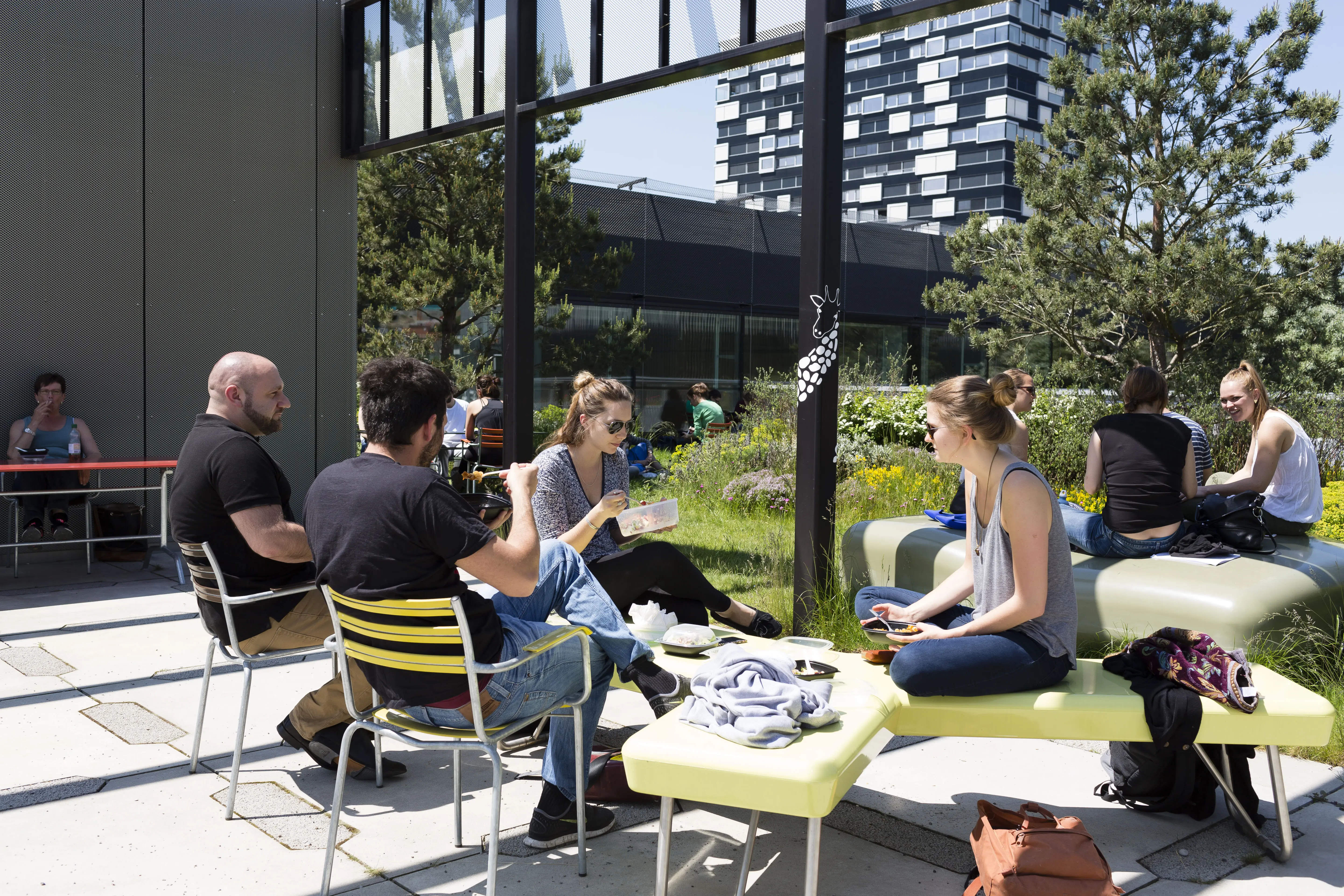 Toni-Areal Dachterrasse, Foto: Hannes Thalmann