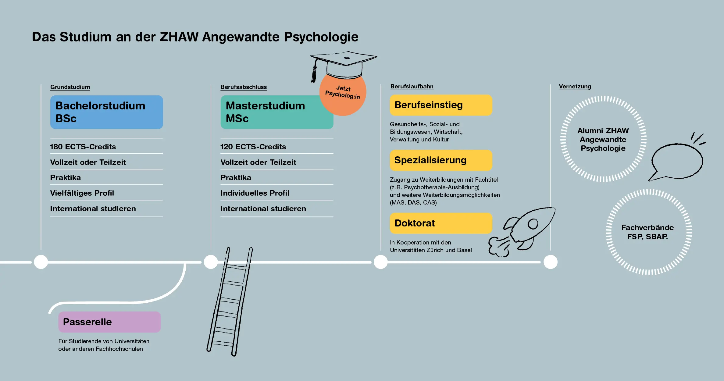 Grafik Psychologie Studium ZHAW