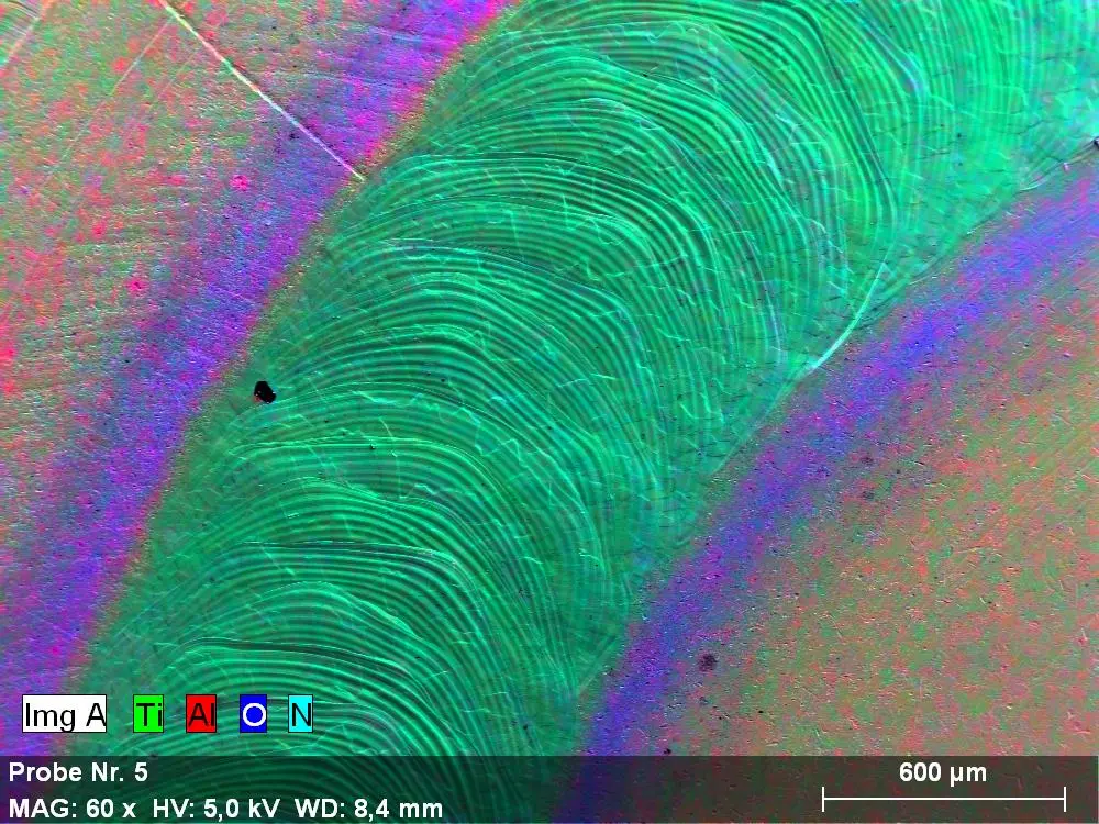 Laserschweissung, vergrösserte Ansicht