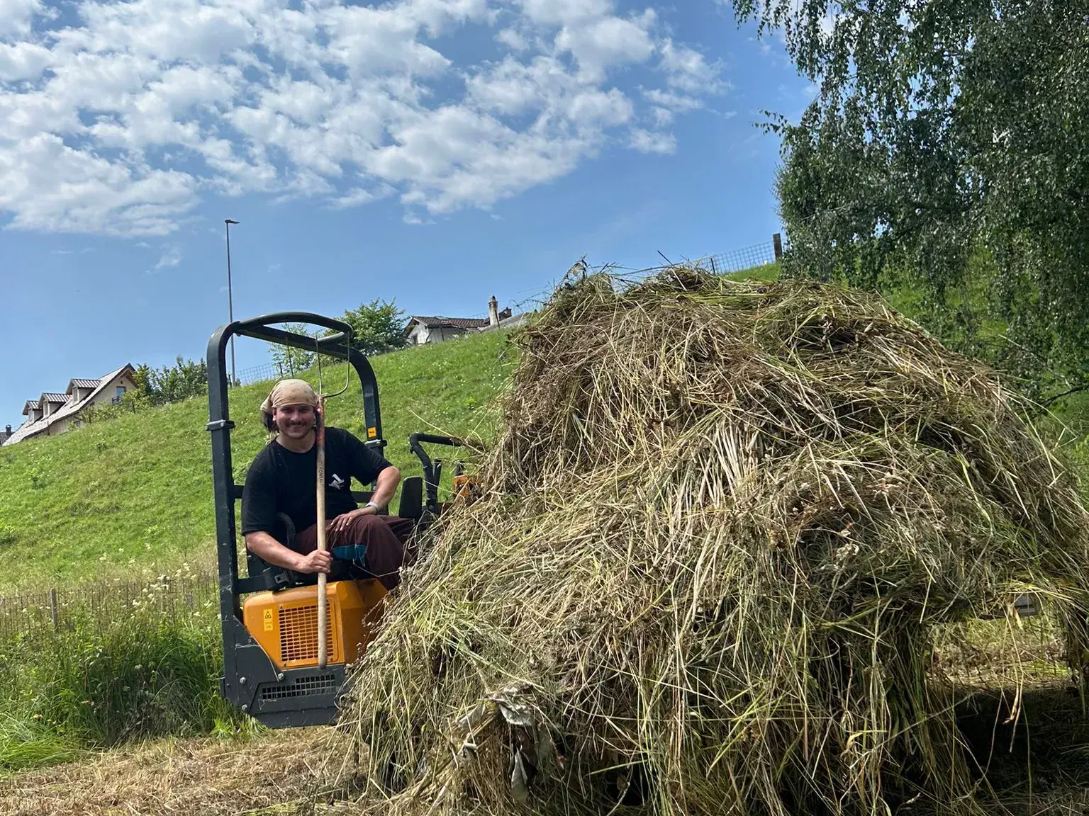 Diell während der Arbeit als Zivi (Foto: Diell Osmani)