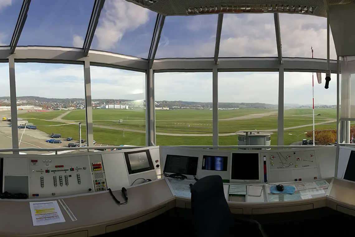 Ausblick Tower Flughafen