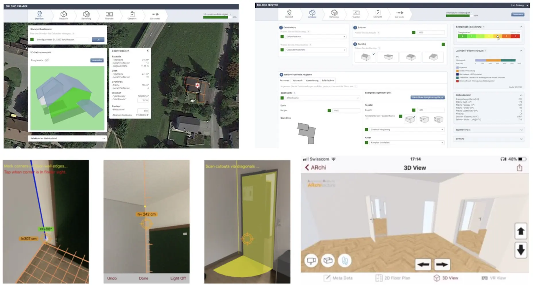 Digitale Erfassung von Gebäuden (outdoor) und Räumen (indoor)