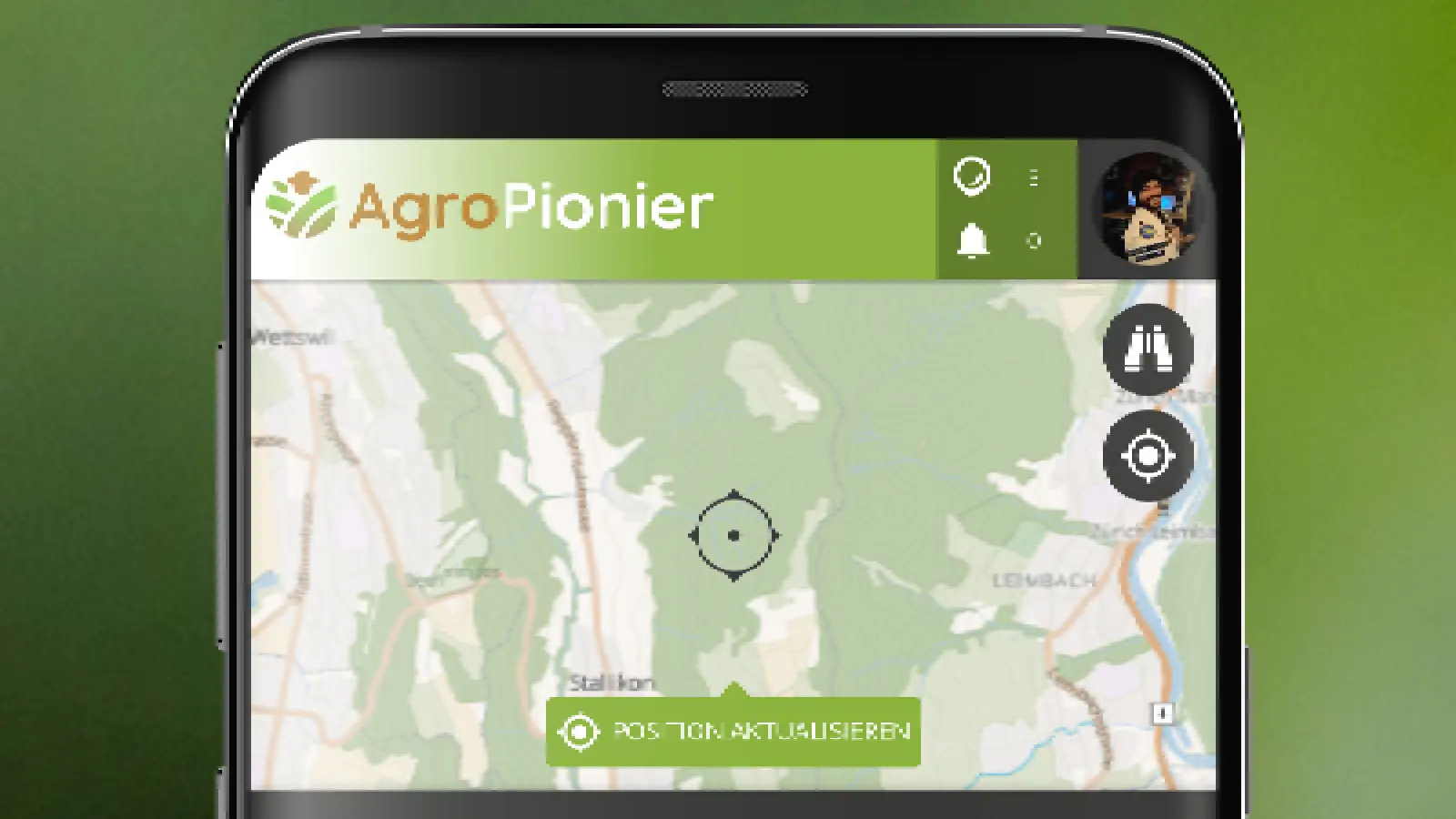 Closeup der AgroPionier App