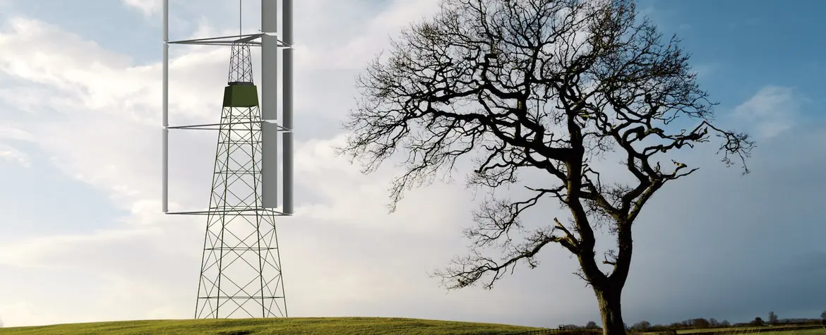 Vertikalachsenturbine der Firma Agile Windpower